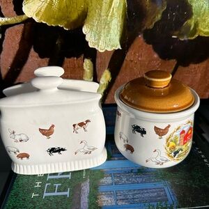 Charming Farmhouse Animal Canister Set